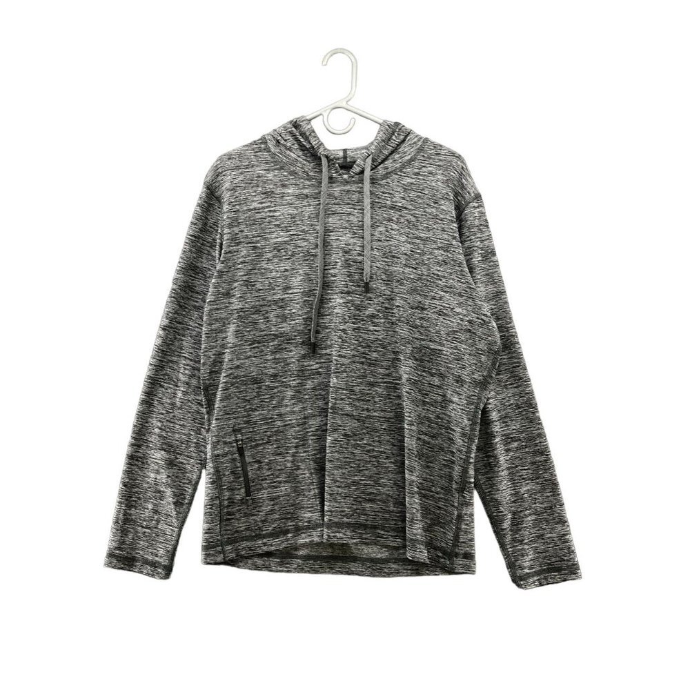 Pino Porte Mens Gray Heather Active‎ Hoodie Size XL Lightweight Zip Pocket